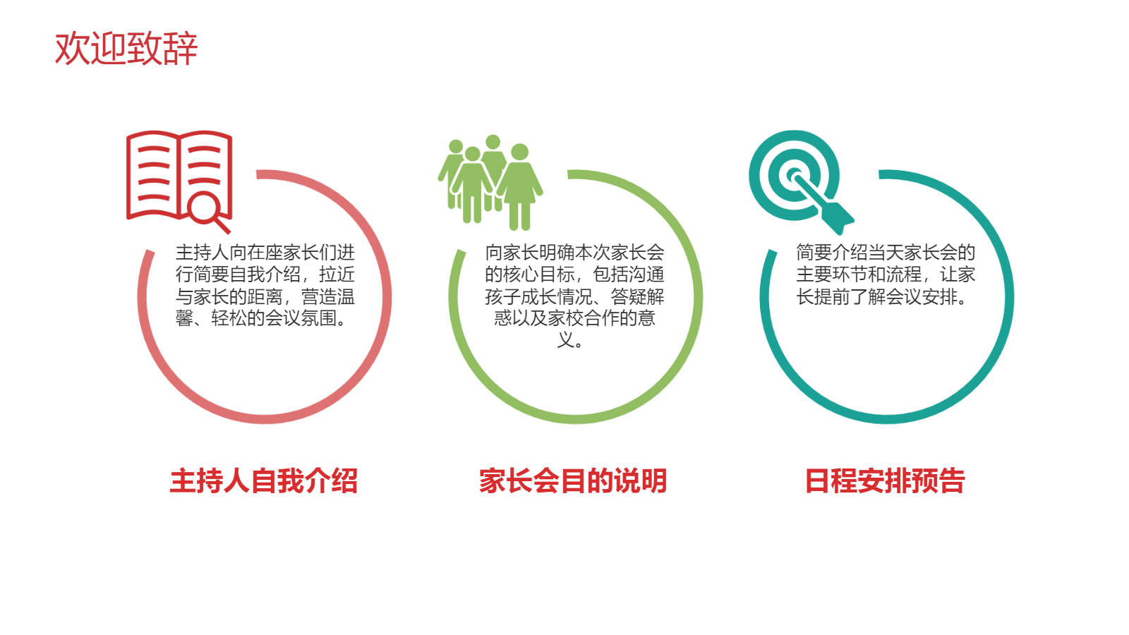 AI一键生成卡通家长会PPT