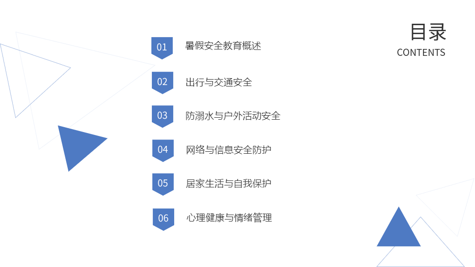 AI生成暑期安全班会PPT