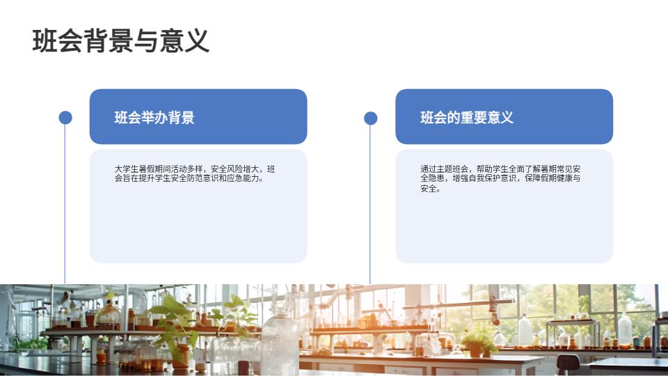 AI生成暑期安全班会PPT
