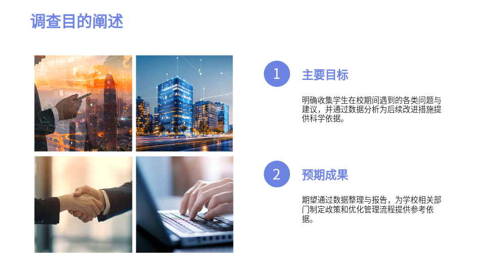 AI生成校园问卷PPT