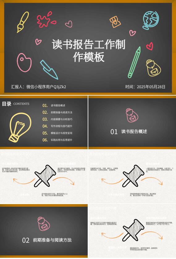 AI一键生成读书报告PPT
