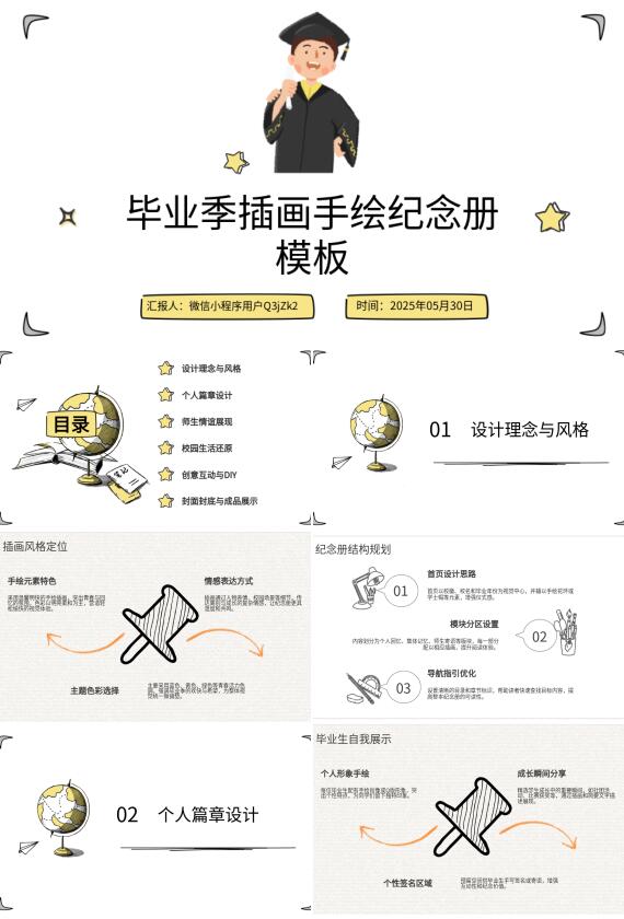 AI生成PPT畢業(yè)紀(jì)念冊(cè)