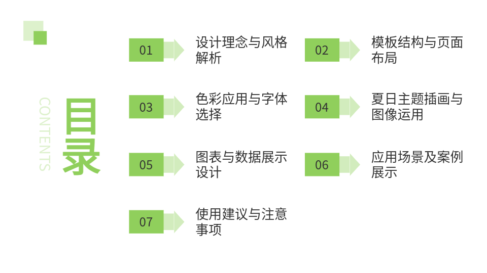 AI一鍵生成夏日簡約風景PPT