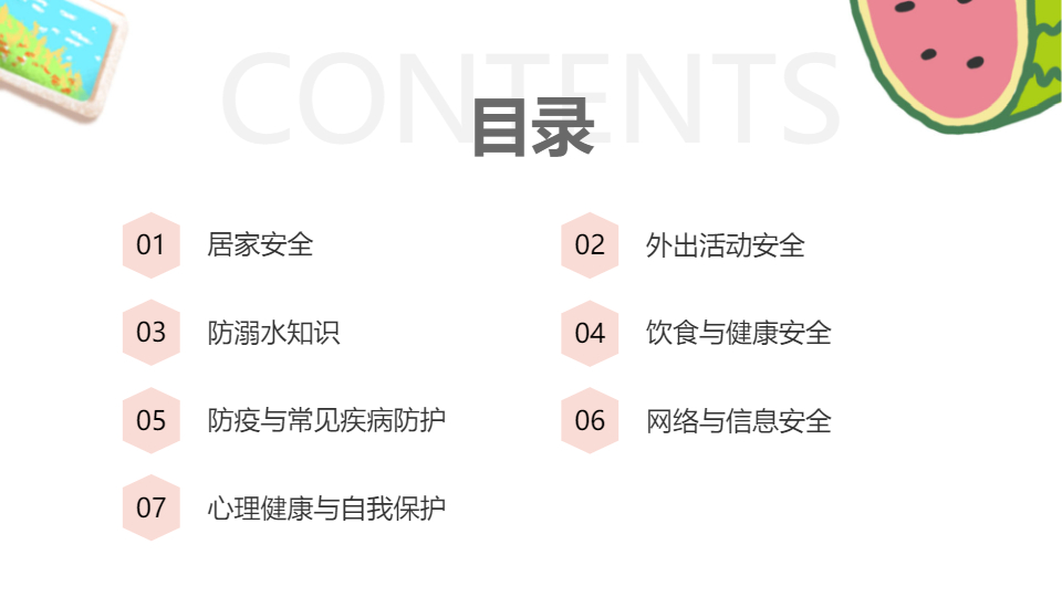 AI一鍵生成暑假生活安全常識PPT