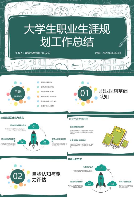 AI一鍵生成職業(yè)規(guī)劃就業(yè)指導(dǎo)PPT