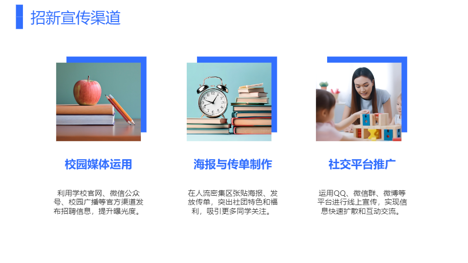 AI一键生成校园社团人员招聘PPT