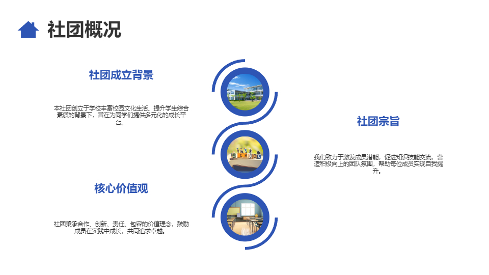 AI一键生成社团招新模板PPT