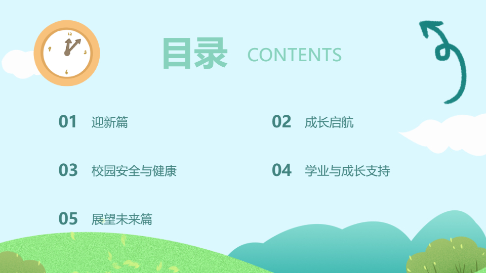 AI一键生成新同学开学第一课PPT