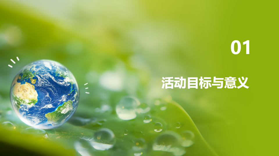 AI一键生成环保活动策划主题PPT