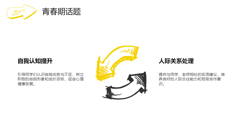 AI一键生成手绘风高中中学开学第一课PPT