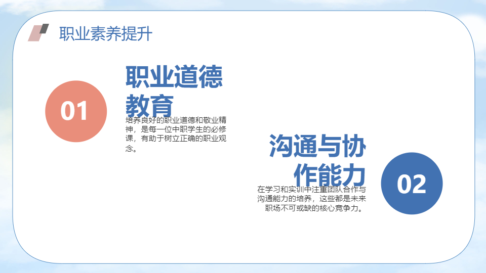 AI一键生成中职职高开学第一课PPT