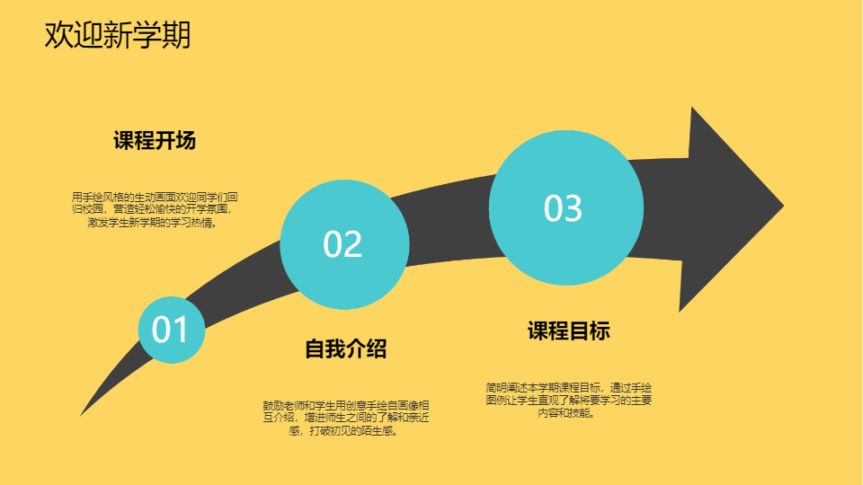 AI一键生成手绘风开学第一课PPT