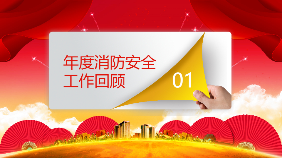 AI一鍵生成消防安全措施工作年度總結(jié)匯報PPT