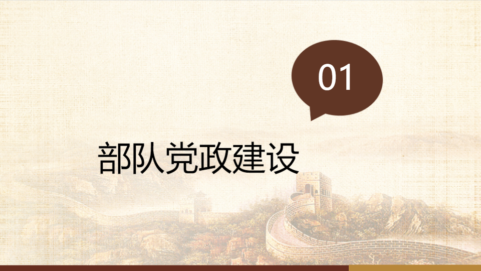 AI一键生成部队党政军事战争模板PPT