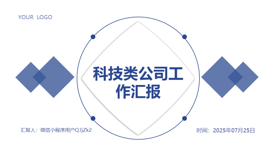 AI一鍵生成科技類(lèi)公司工作匯報(bào)PPT