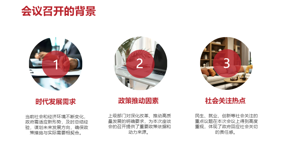 AI一鍵生成政府工作座談會會議精神PPT