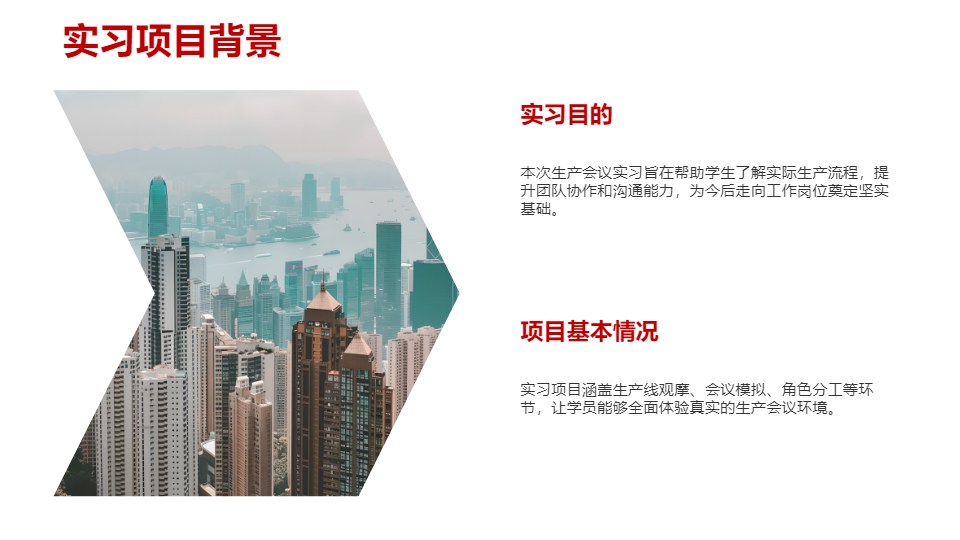 AI一键生成生产会议实习PPT