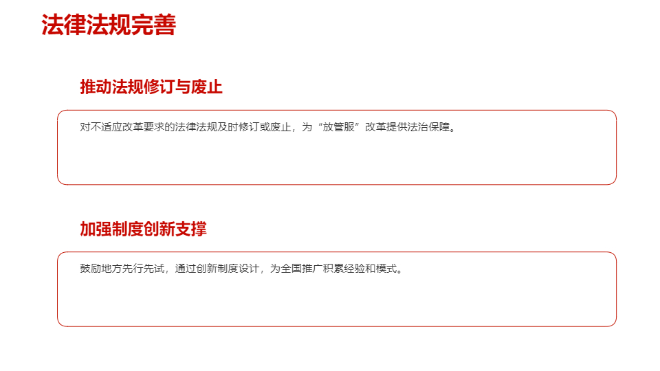 AI一键生成深化放管服改革方案提案PPT
