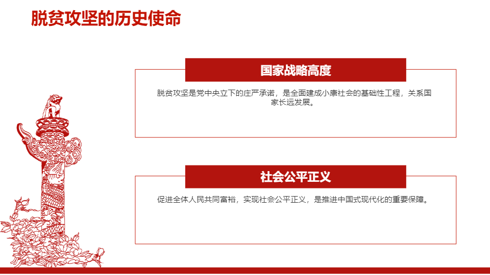 AI一键生成坚决打赢脱贫攻坚战PPT