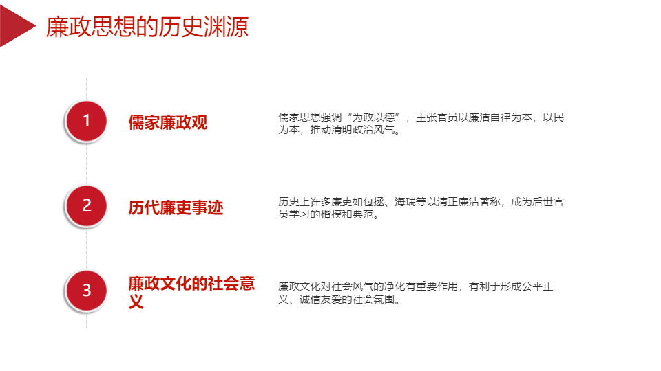 AI一键生成党政风廉政思想宣传PPT