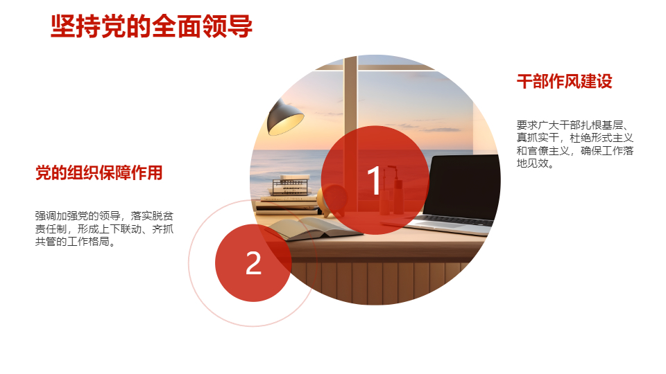 AI一键生成脱贫攻坚座谈讲话精神解读PPT
