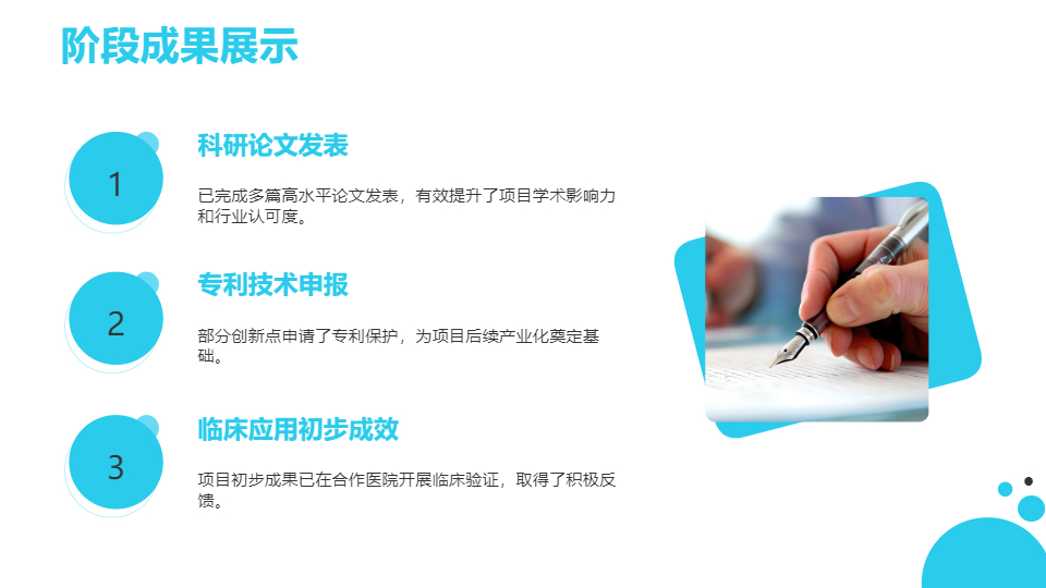 AI一键生成医疗医学项目研究工作汇报PPT
