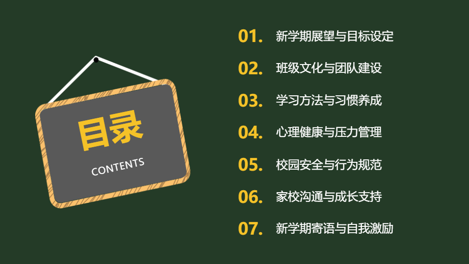 AI一键生成新学期展望与目标设定PPT