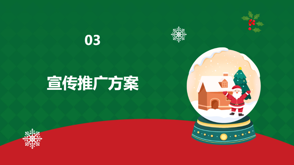 AI一键生成圣诞节活动策划方案PPT