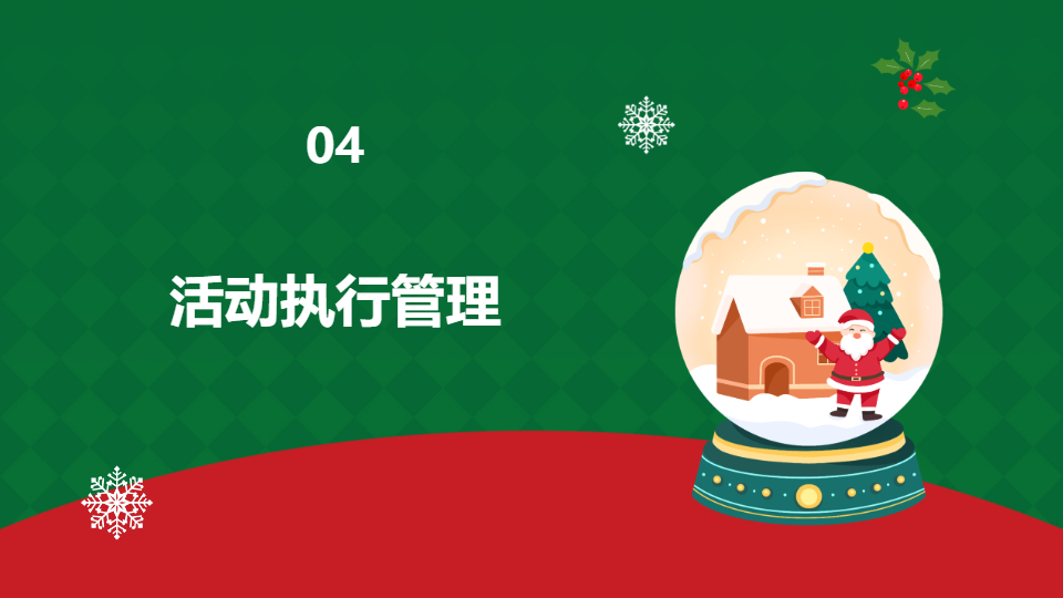 AI一键生成圣诞节活动策划方案PPT