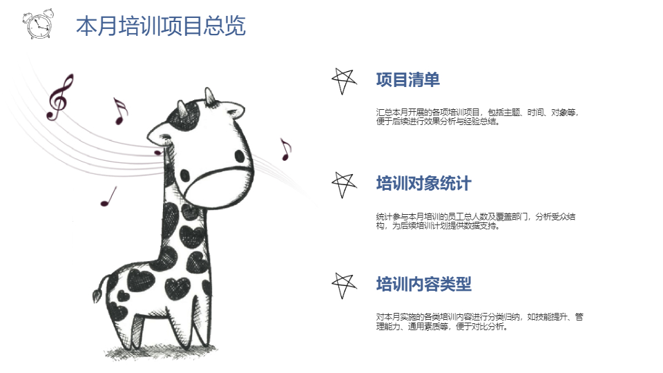 AI一键生成教育培训月度总结工作PPT