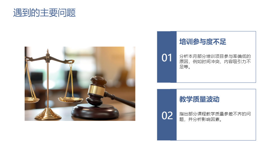 AI一键生成教育培训月度总结工作PPT