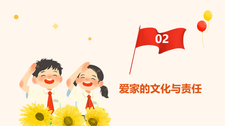 AI一键生成爱国爱家爱学校党政PPT