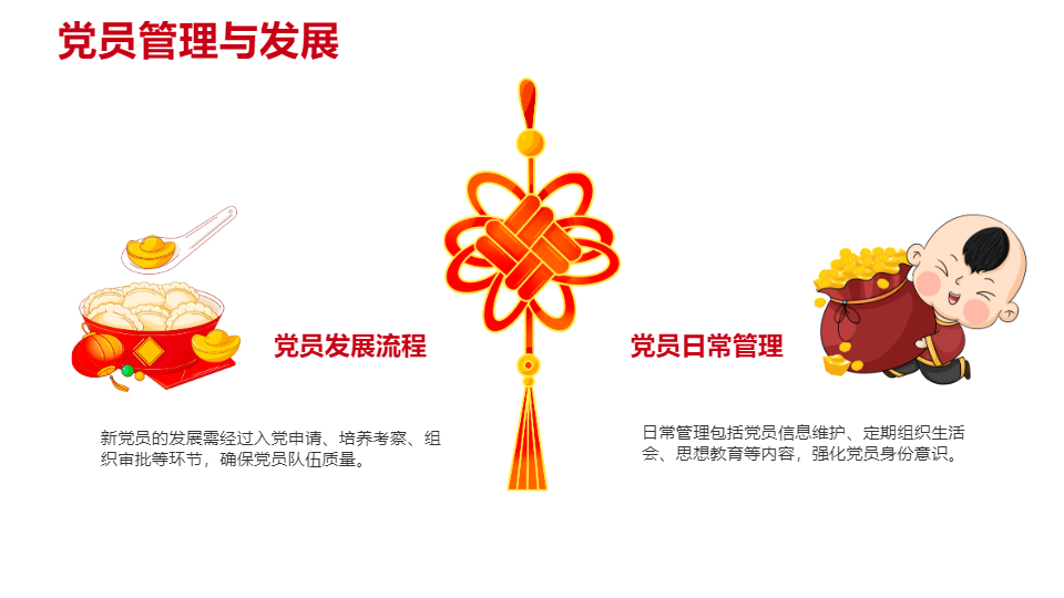 AI一键生成党政党建红色PPT