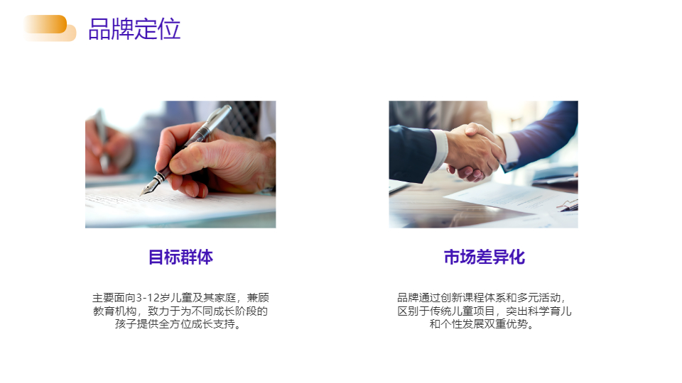 AI一键生成儿童项目品牌介绍工作汇报PPT
