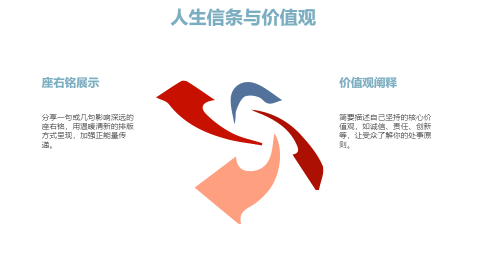 AI一键生成清新风格个人工作简介PPT
