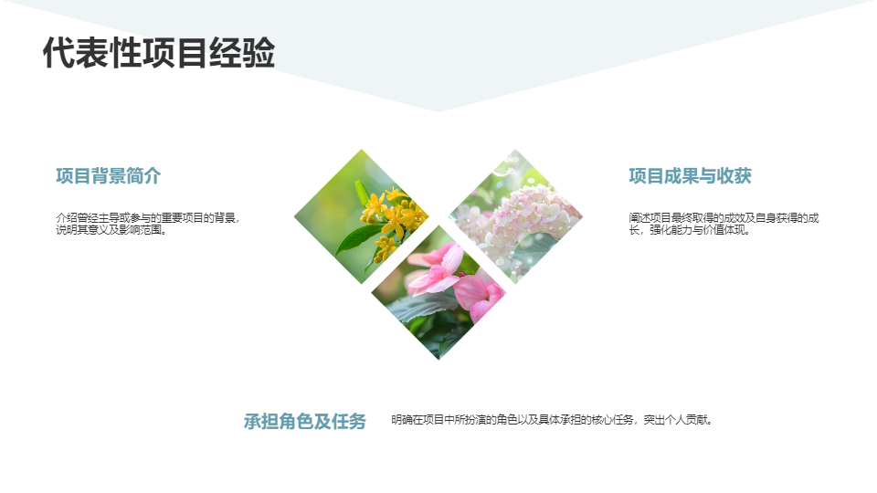 AI一键生成清新风格个人简介工作简介PPT