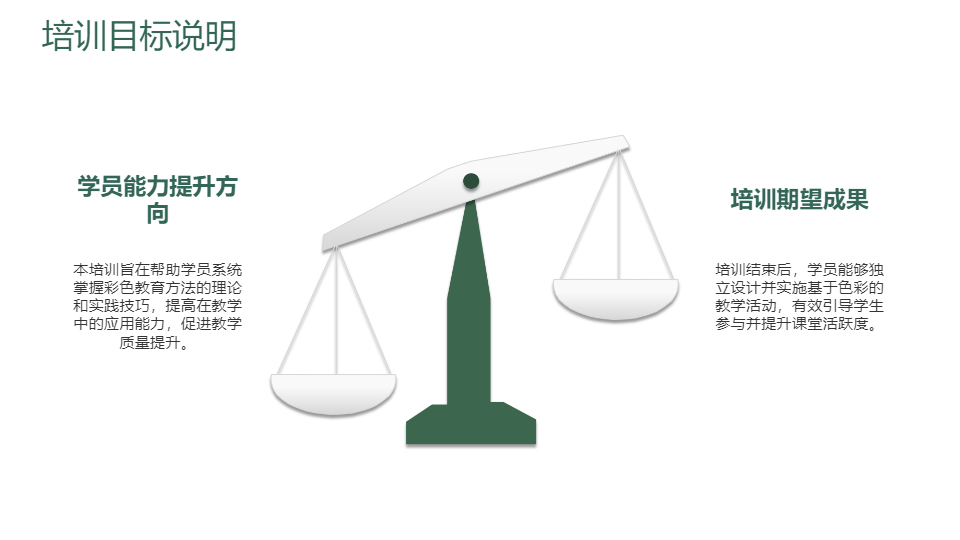 AI一键生成彩色教育方法培训课程计划PPT