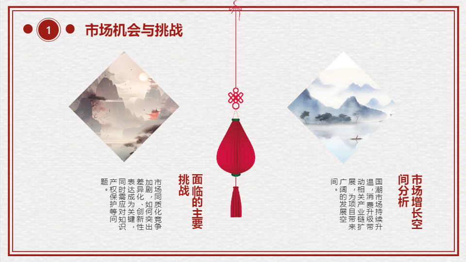 AI一键生成国潮国风印象项目策划方案PPT