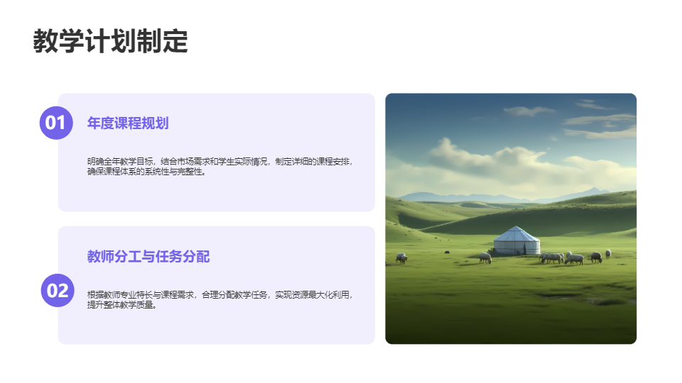 AI一键生成教育培训机构工作管理PPT