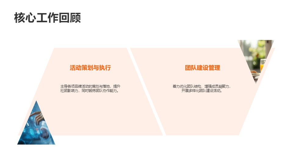 AI一键生成大学生社团会长留任总结汇报PPT
