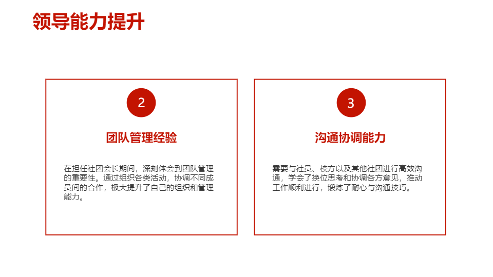 AI一键生成大学生社团会长留任总结PPT