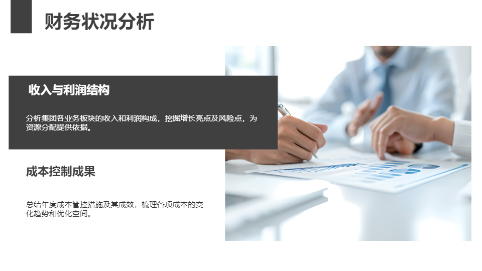 AI一键生成企业集团工作总结PPT