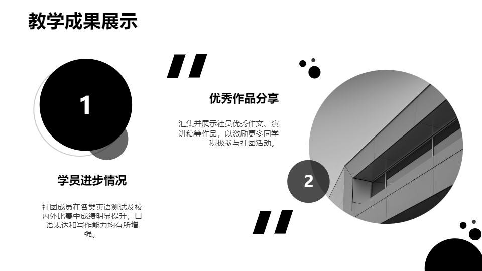 AI一键生成初高中英语社团工作总结汇报PPT