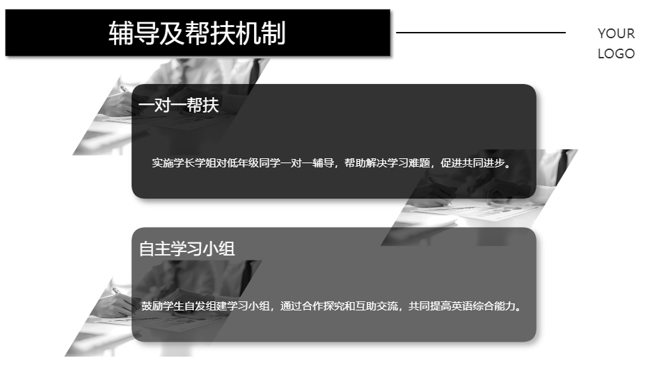 AI一键生成初高中英语社团工作总结汇报PPT