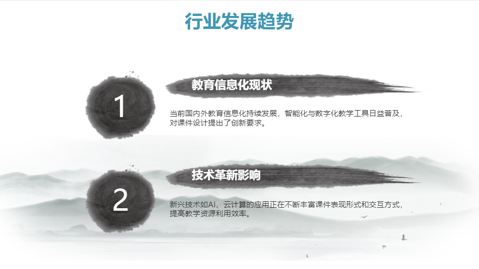 AI一键生成信息化教育教学课件设计工作总结PPT