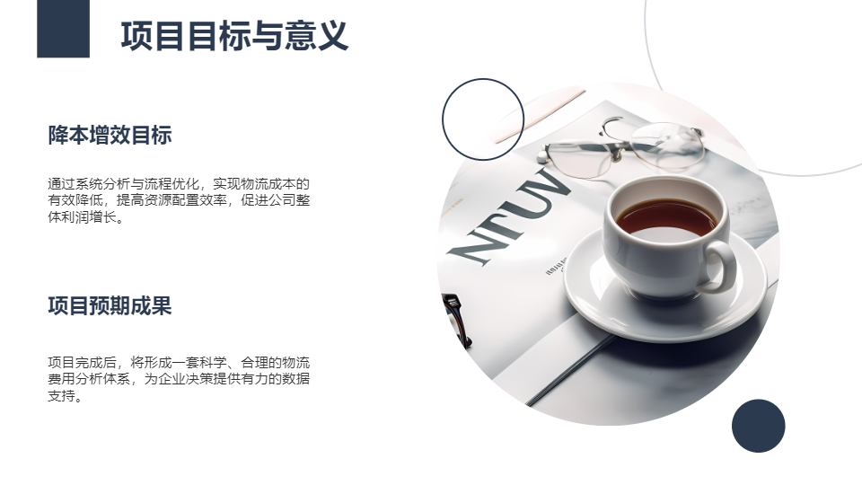 AI一键生成物流项目费用分析报告PPT
