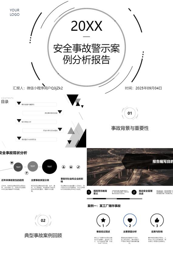 AI一键生成安全事故警示案例分析报告PPT