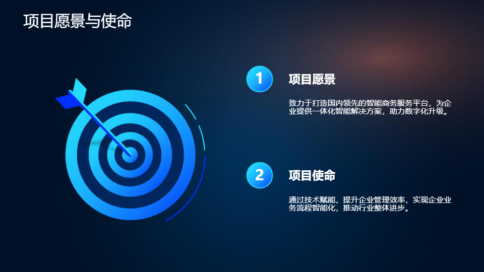 AI一鍵生成智能商務(wù)項(xiàng)目企業(yè)策劃書PPT