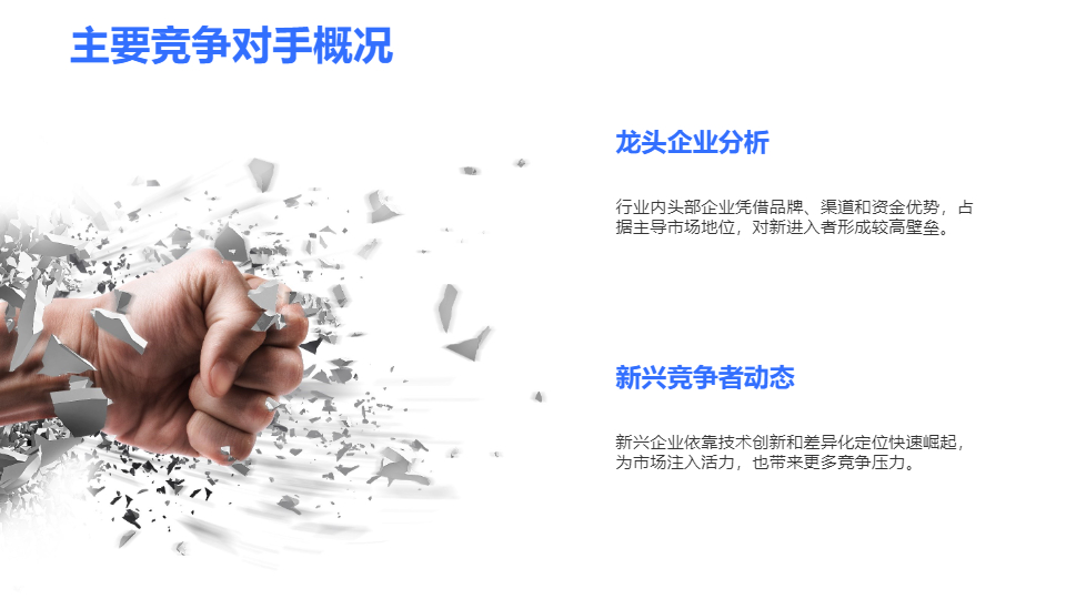 AI一键生成商业项目市场调研分析报告PPT