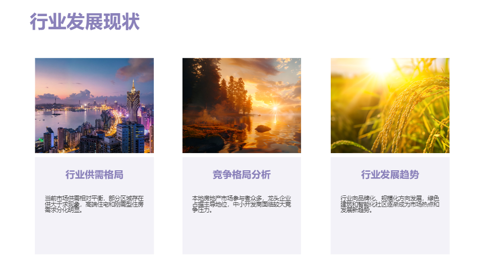 AI一键生成房地产项目市场调研分析报告PPT